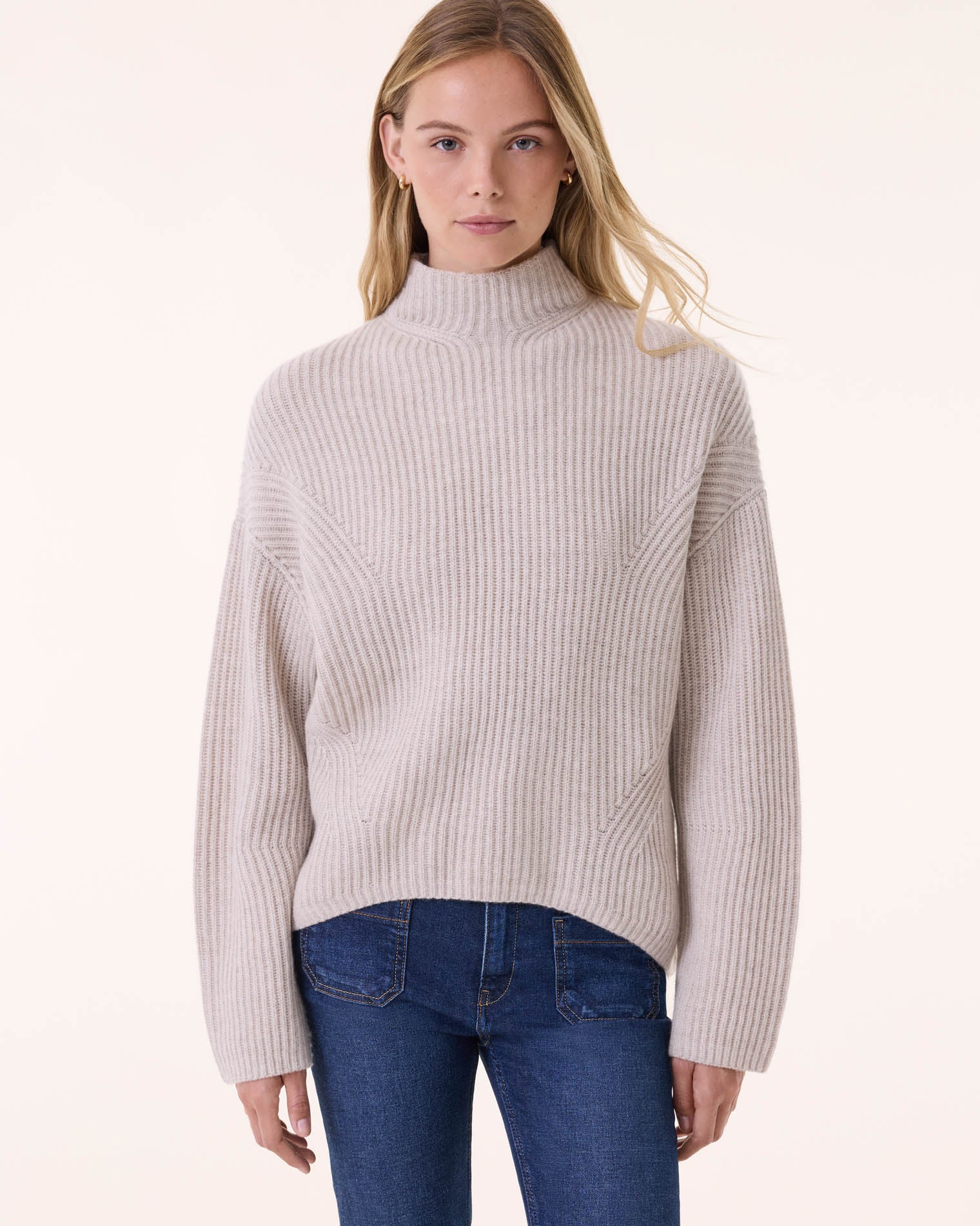 Oats White Cashmere Sweater Kujten Cashmere - Main Image
