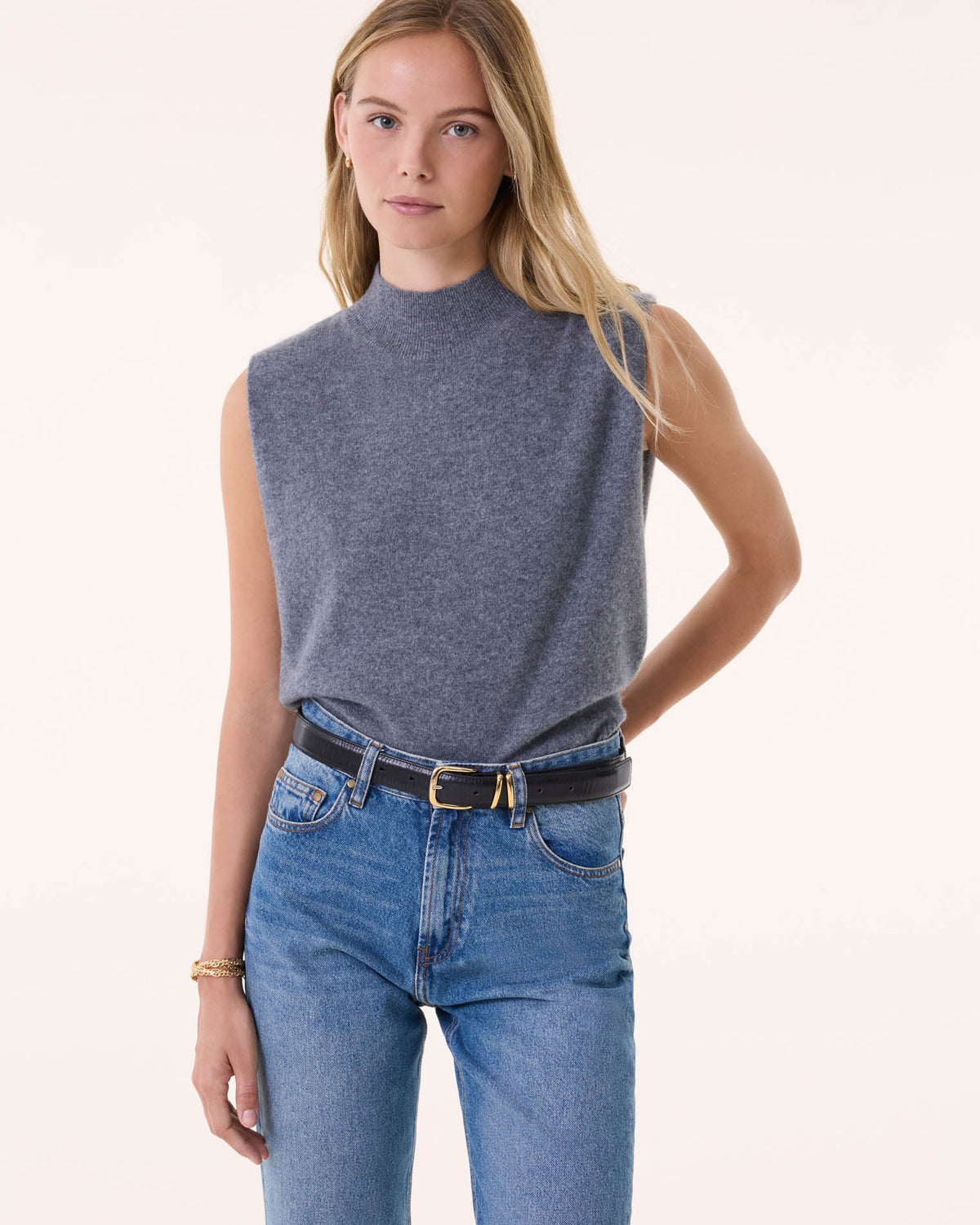 Pull divine cachemire gris - Kujten