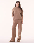 Pull Halifax marron camelo