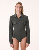 Body July Lacets dark khaki