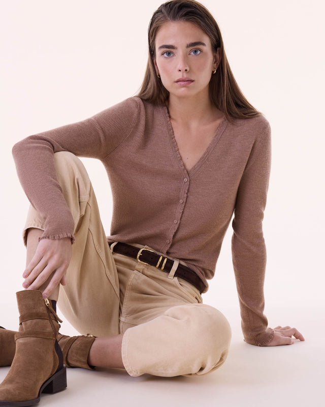 Vest Karlicardi camelo brown - Image principale