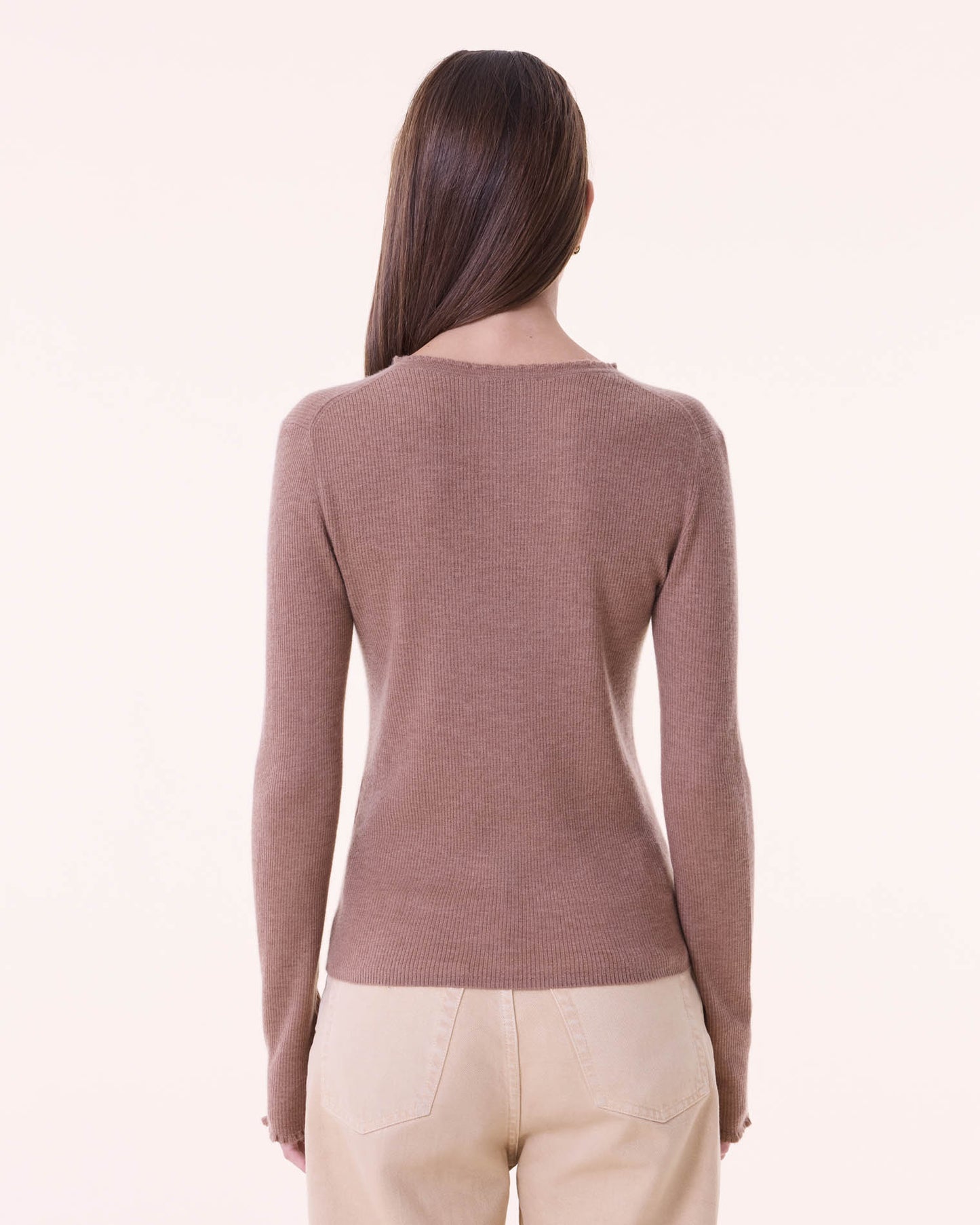 Vest Karlicardi camelo brown