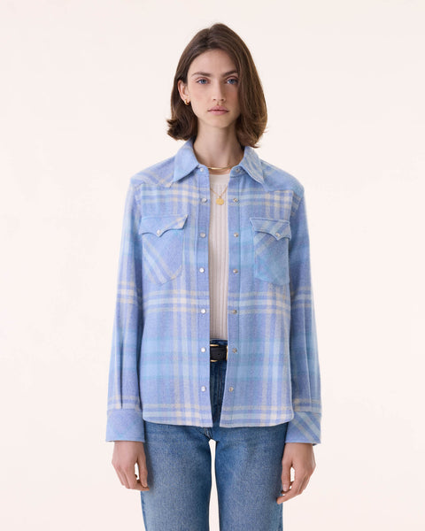 Surchemise Lumber bleu acier - Image principale