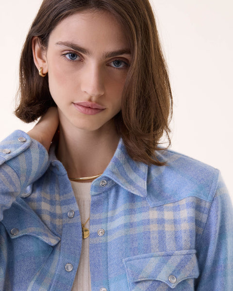 Surchemise Lumber bleu acier - Image principale