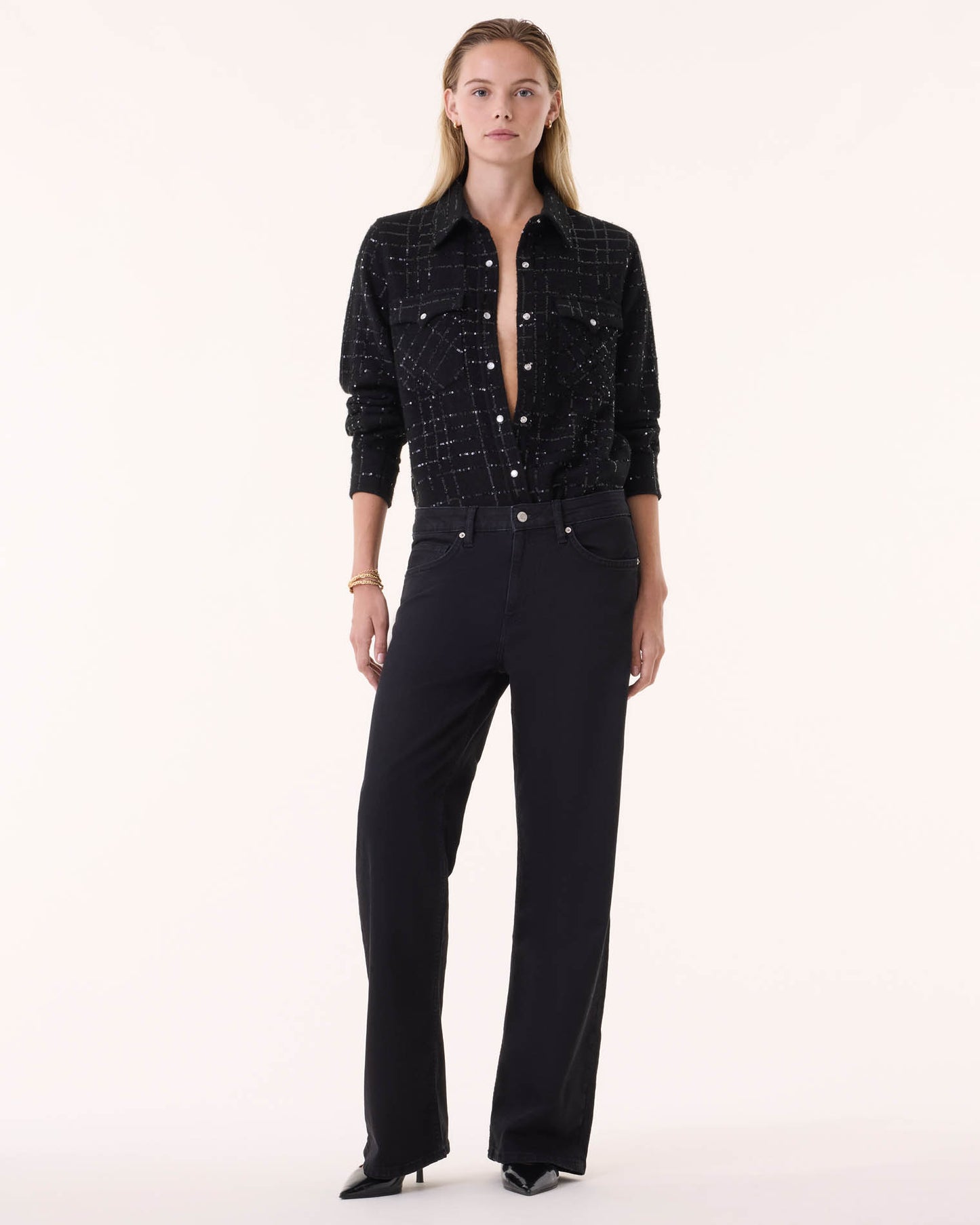 Shirt Lumber Diva black