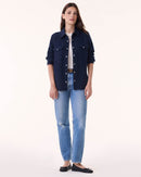 Chemise Lumber Plain bleu marine foncé