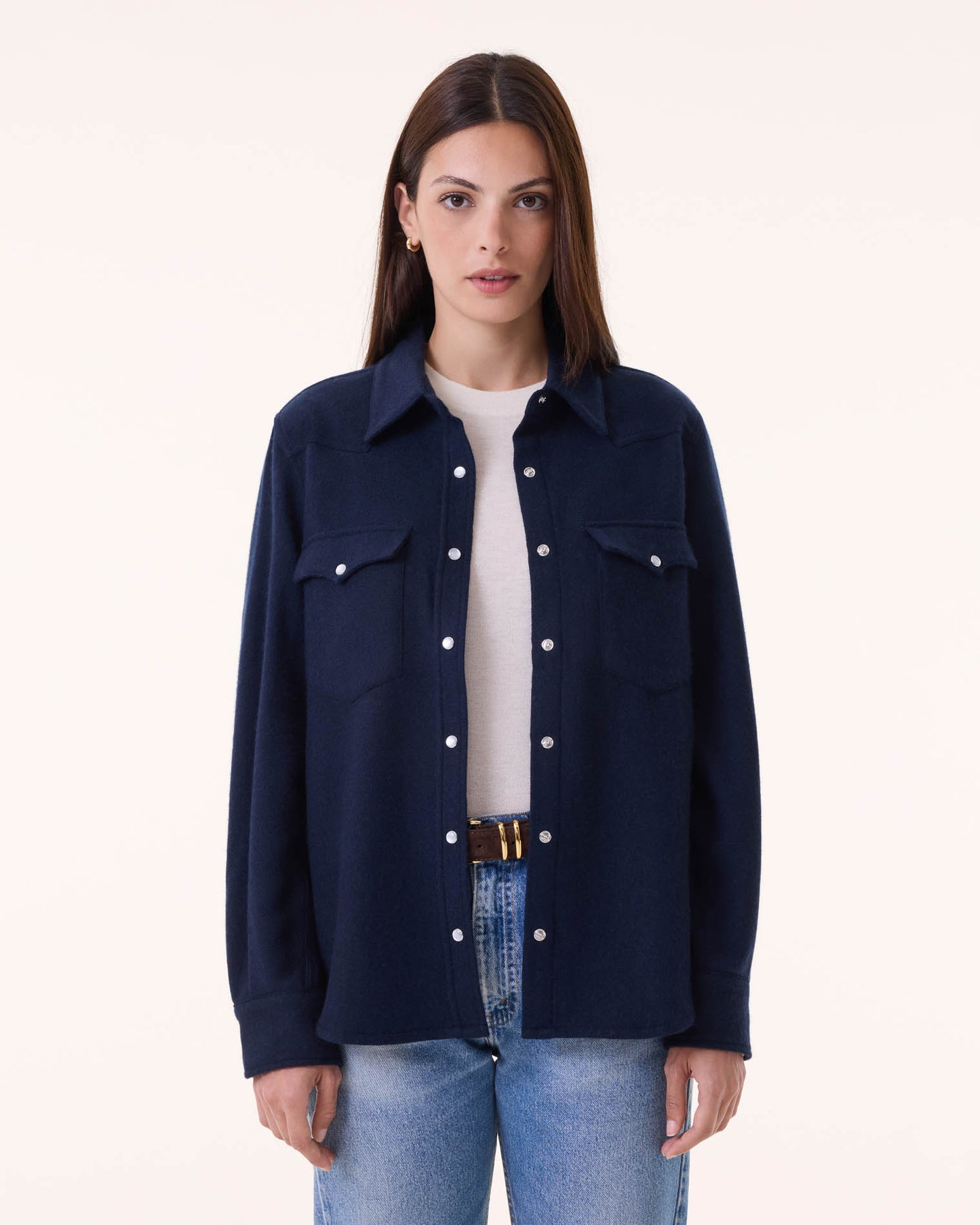 Chemise Lumber Plain bleu marine foncé