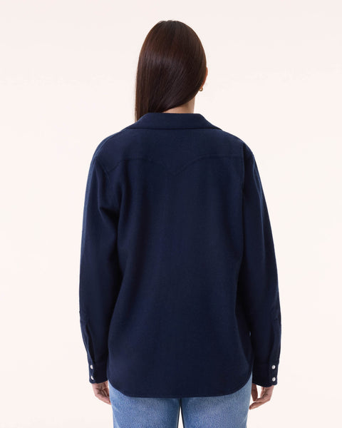 Shirt Lumber Plain dark navy blue - Image principale