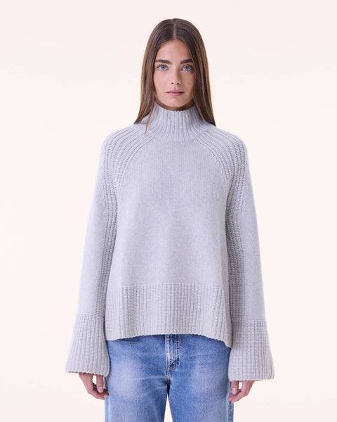 Pull Madge gris bouleau - Image principale