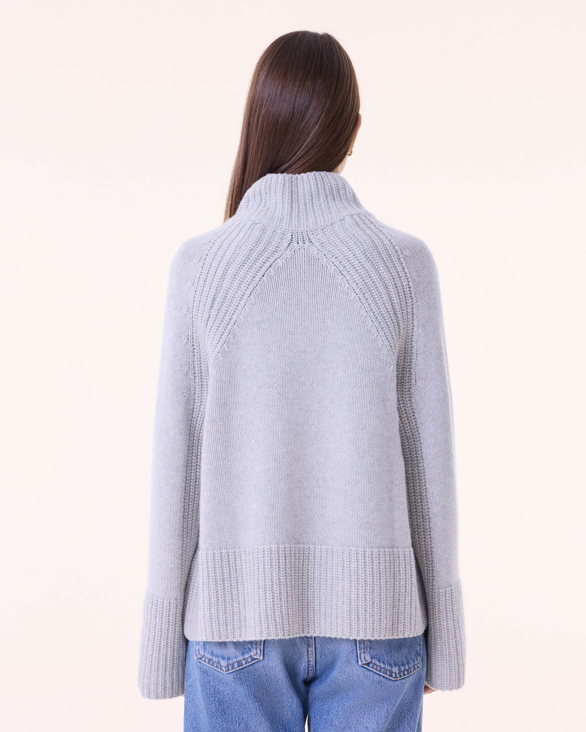 Pull madge cachemire gris - Kujten