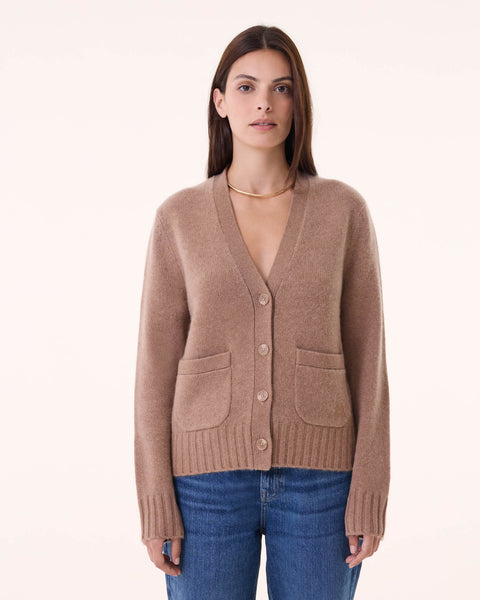 Gilet Milena marron camelo - Image principale