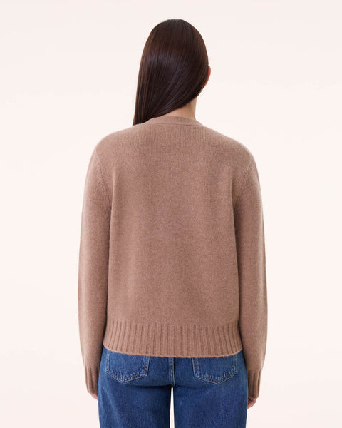 Gilet Milena marron camelo - Image principale