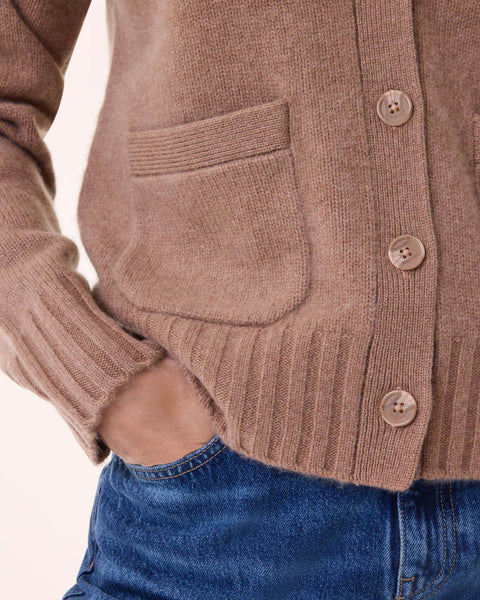 Gilet Milena marron camelo - Image principale