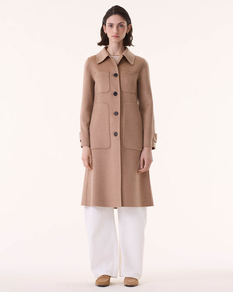 Manteau Montreal marron camelo - Image principale