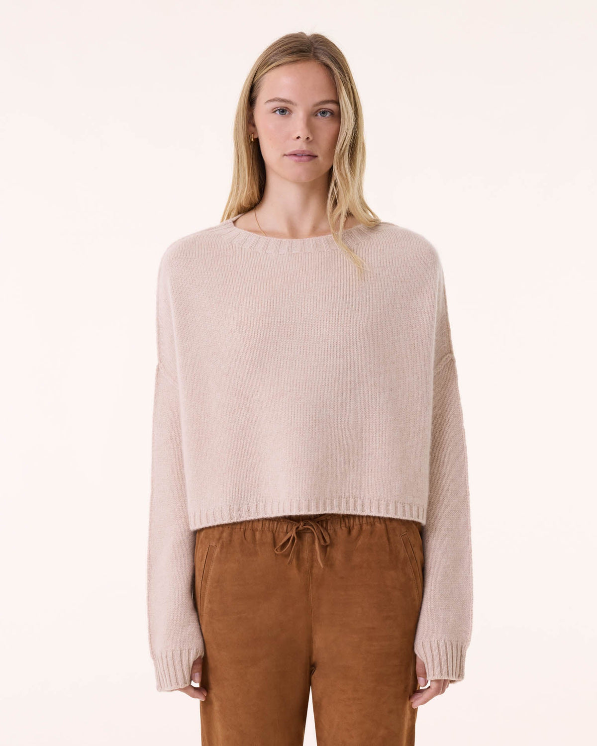 Pull nova tricotage jersey beige - Kujten