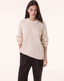 Sweater Vigy Cable organic bouclé