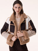 Veste Janet Patchwork light camel