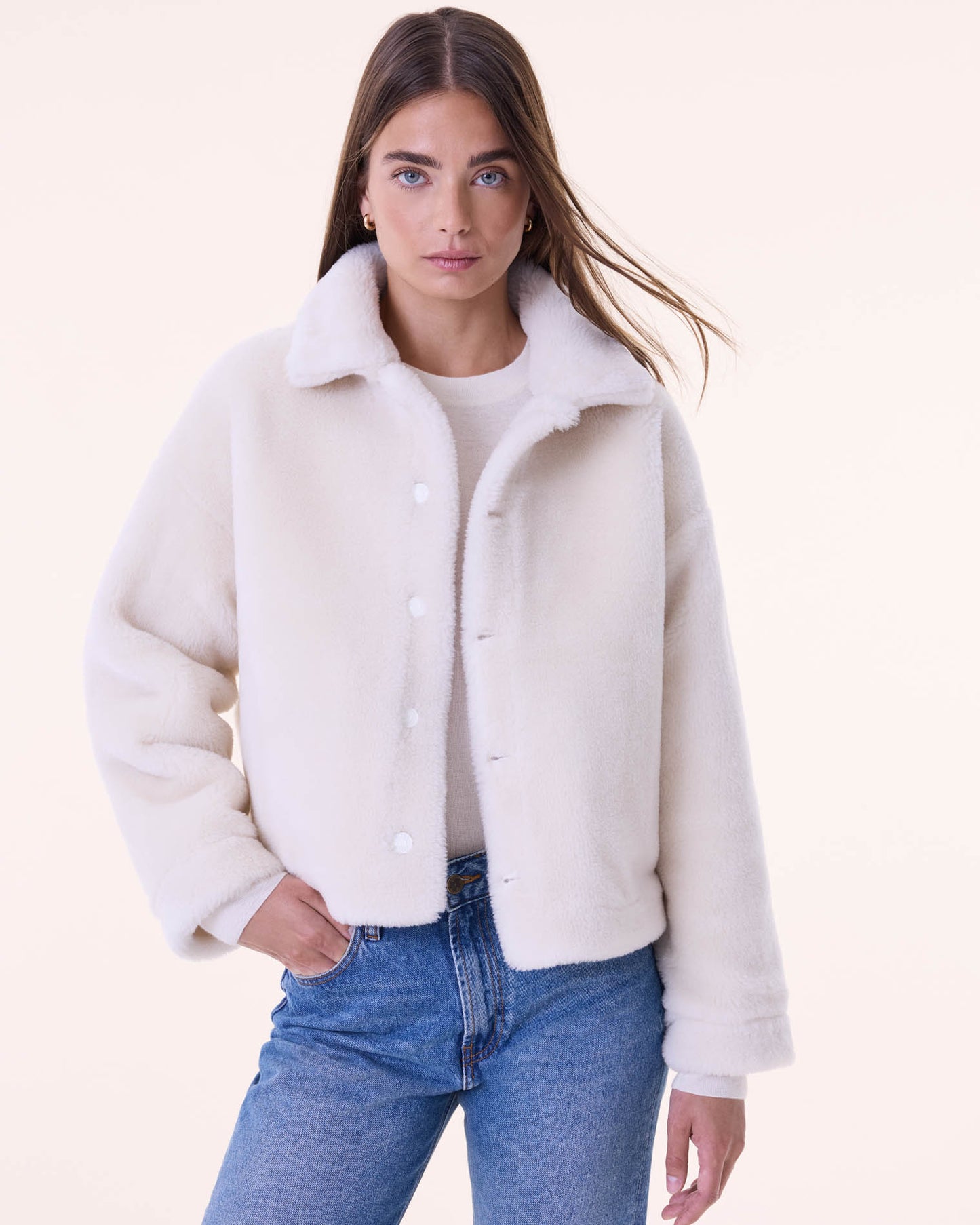 Jacket Janet Patchwork white