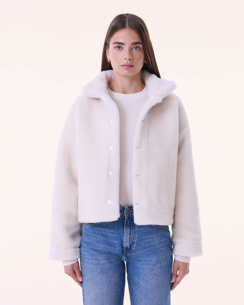 Veste Janet Patchwork blanc - Image principale