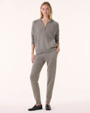 Gilet Gina kaki chiné