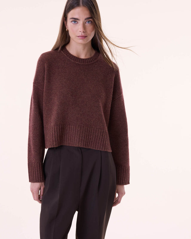 Sweater Pauly pecan brown - Image principale