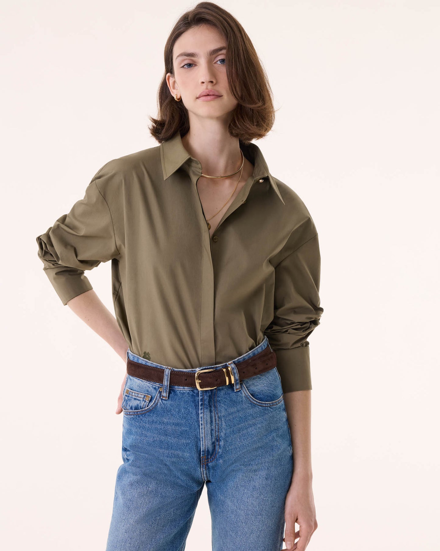 Shirt September dark khaki