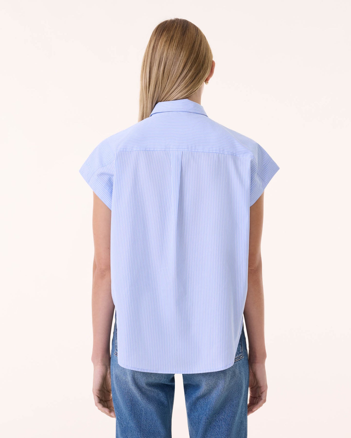 Shirt Spring blue white