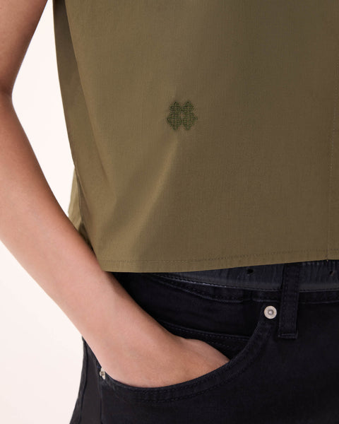 Shirt Summer dark khaki - Image principale