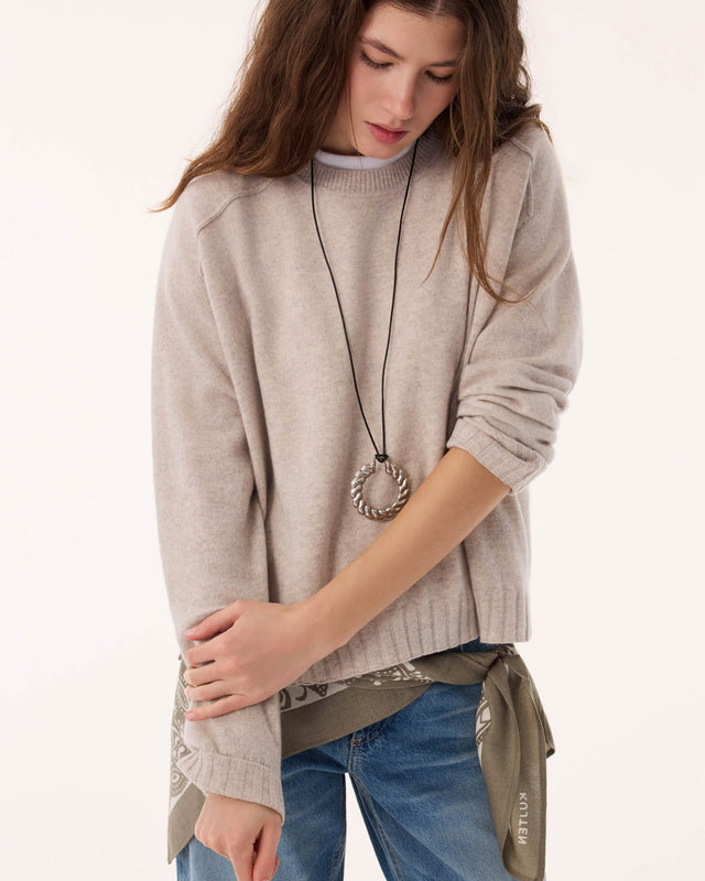 Sweater Emilia oats white - Image principale