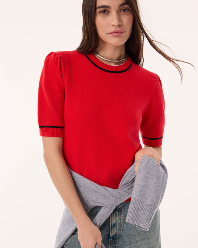 Top Soledad coral red - Image principale