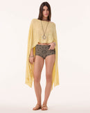 Poncho Melania Pointelle anise