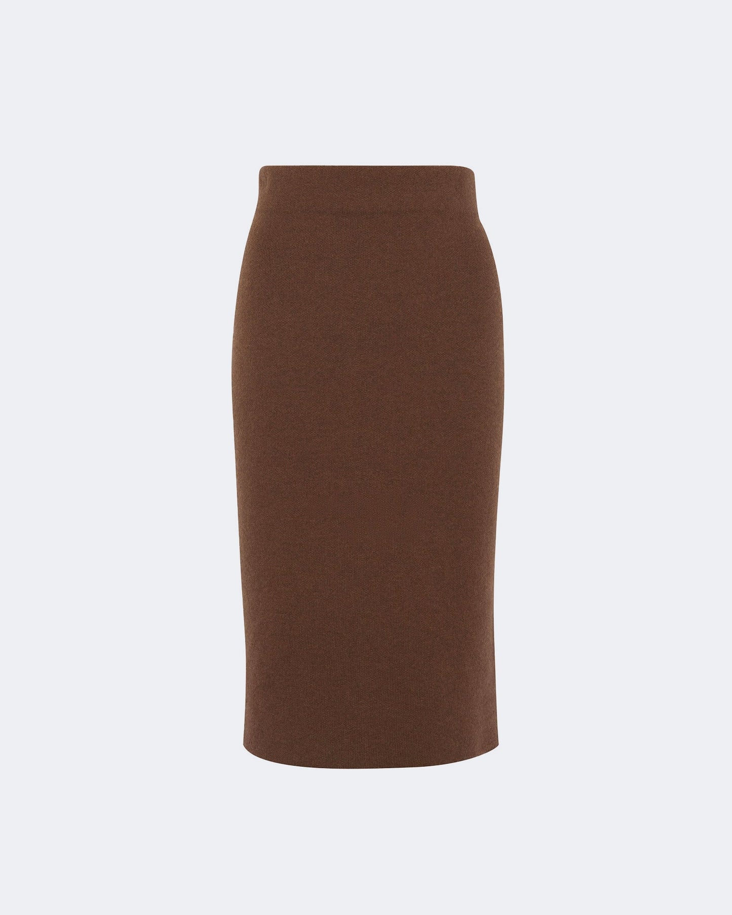 Jupe en cachemire marron et camel pour femme - Kujten packshot