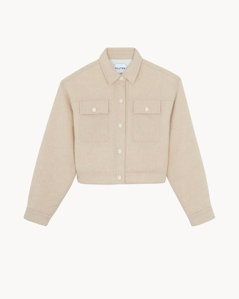 Jacket Arya Woven organic beige - Image principale