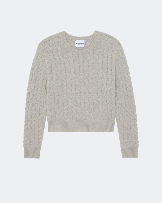 Pull Caroline Cable avoine - Image principale
