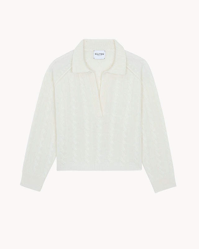 Polo Aenora Cable White - Image principale