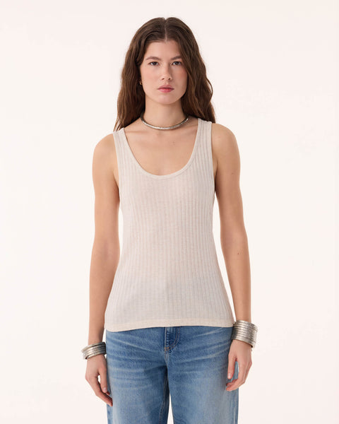 Débardeur Nael Linvi beige chiné - Image 3