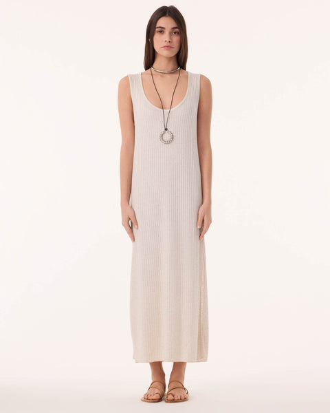 Robe Longue Ramo Linvi beige chiné - Image 2