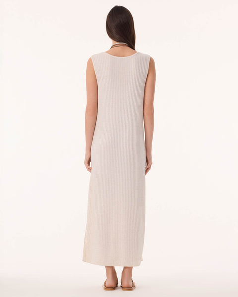 Robe Longue Ramo Linvi beige chiné - Image 3