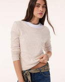 Sweater Maori Linvi marl beige