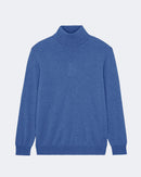 Pull en cachemire bleu pour homme - Kujten packshot