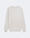 Pull en cachemire blanc pour homme - Kujten packshot