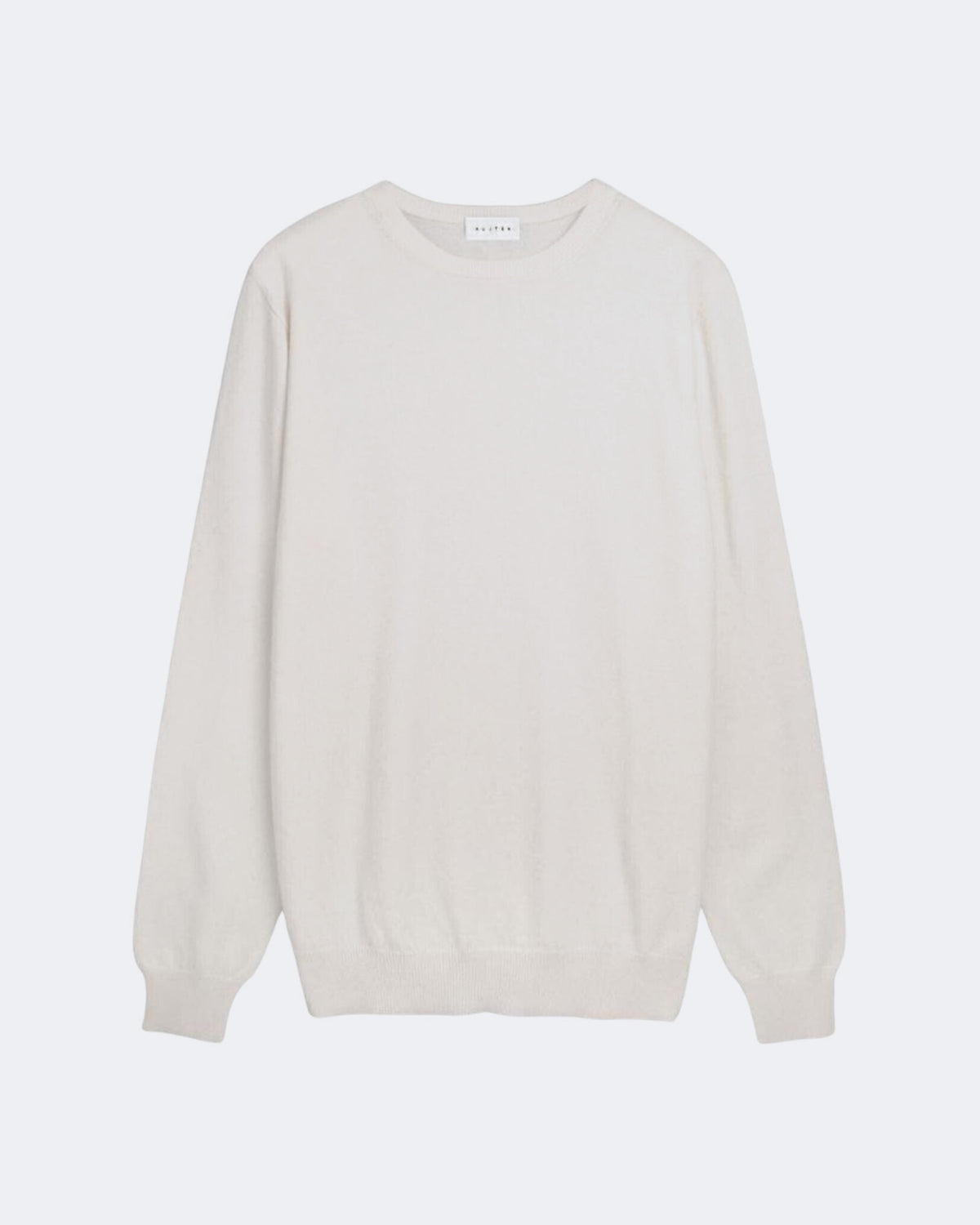 Pull en cachemire blanc pour homme - Kujten packshot
