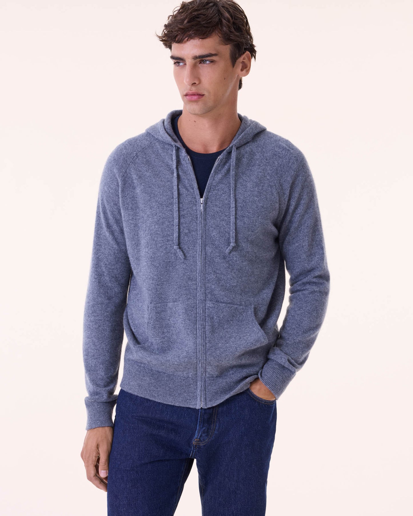 Gilet Rony gris flanelle