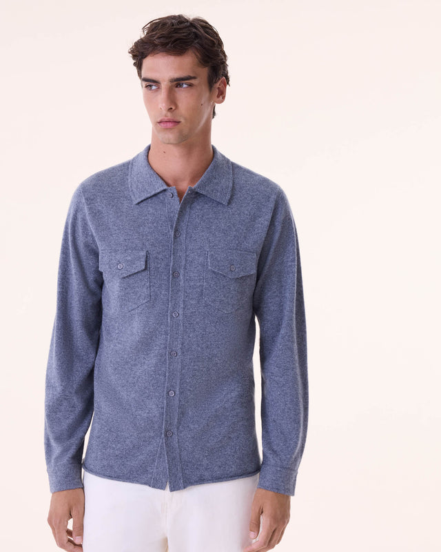 Chemise Julius gris flanelle - Image principale