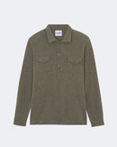 Chemise en cachemire kaki pour homme - Kujten packshot