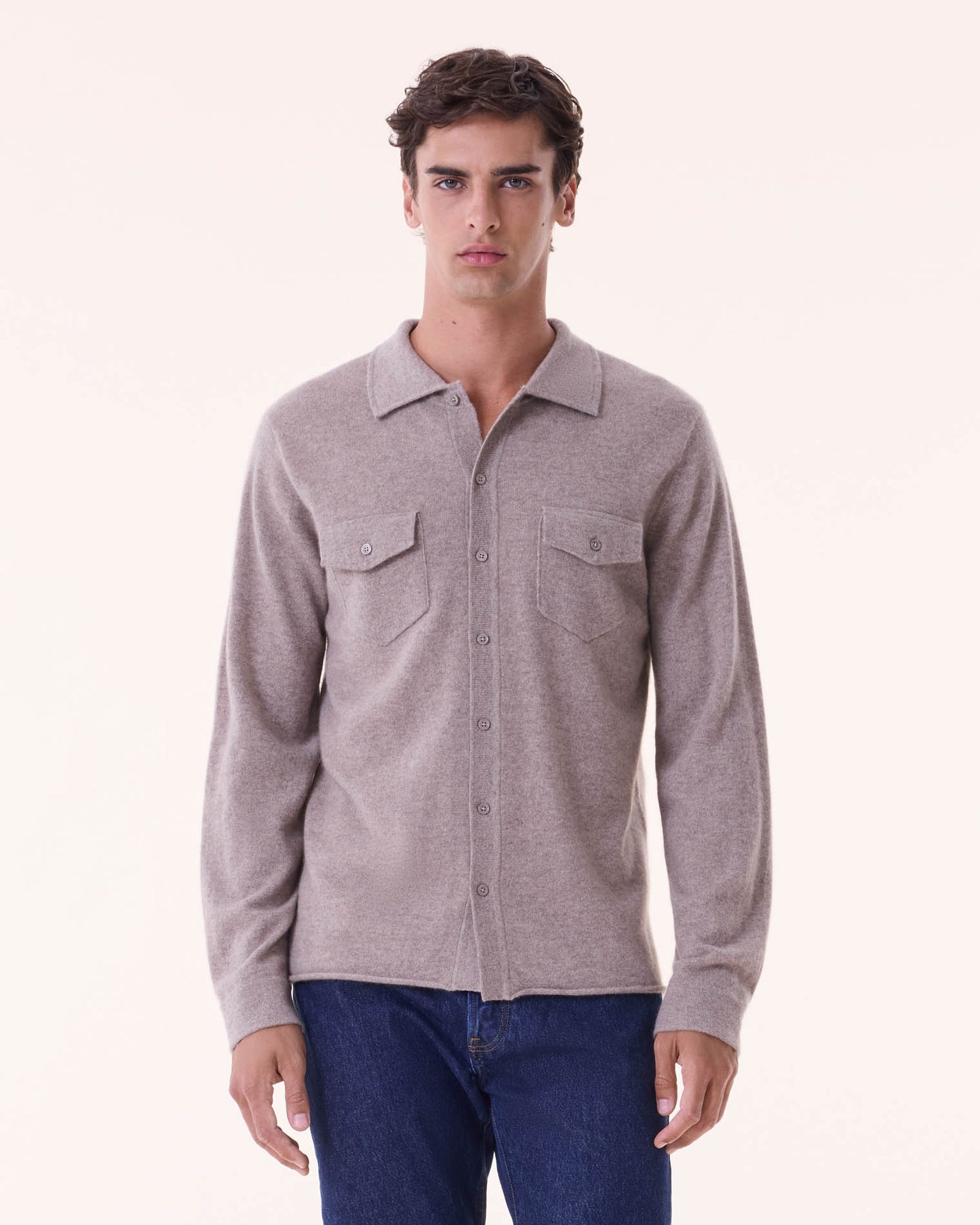 Shirt Julius taupe