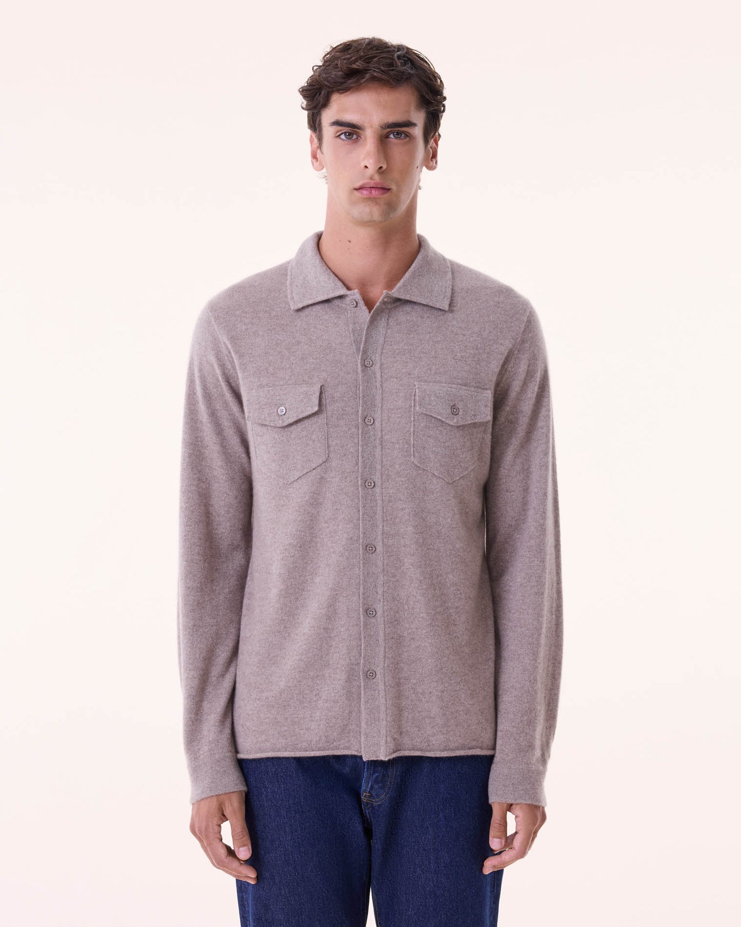 Shirt Julius taupe
