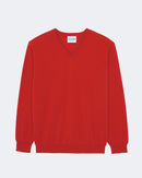 Pull en cachemire rouge pour homme - Kujten packshot