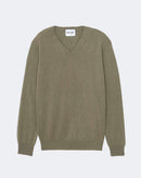 Pull en cachemire kaki pour homme - Kujten packshot