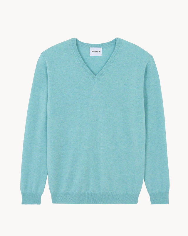 Sweater Vince pacific turquoise blue - Image principale